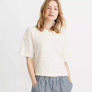 Madewell Texture & Thread Scallop-Stripe Top